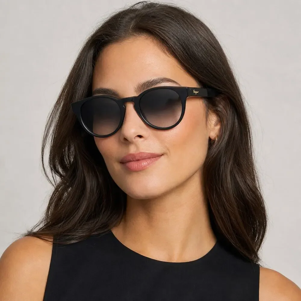 NEW!! Salvatore Ferragamo SF1068S 001 Black Sunglasses authentic